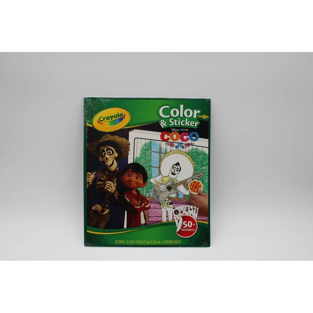 Crayola Color and Sticker Book Disney Pixar Coco 32 Pages 50 Stickers 04 0352